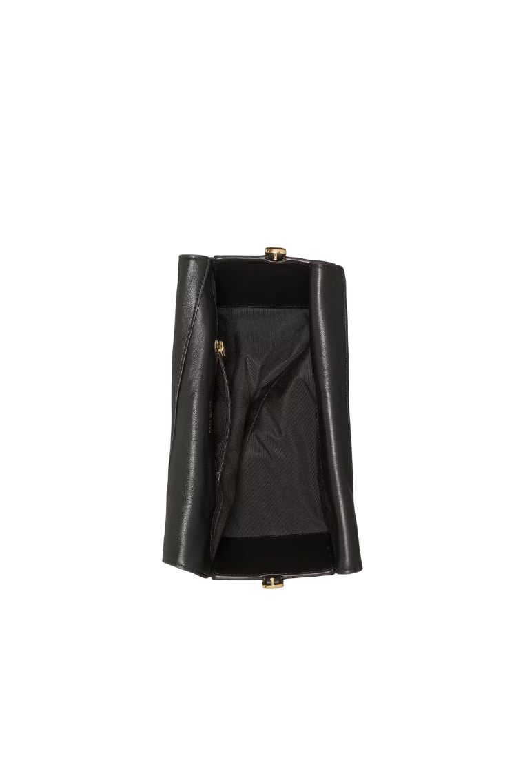( PREORDER ) Kate Spade Deco Twisted Flap Shoulder Bag In Black KP368