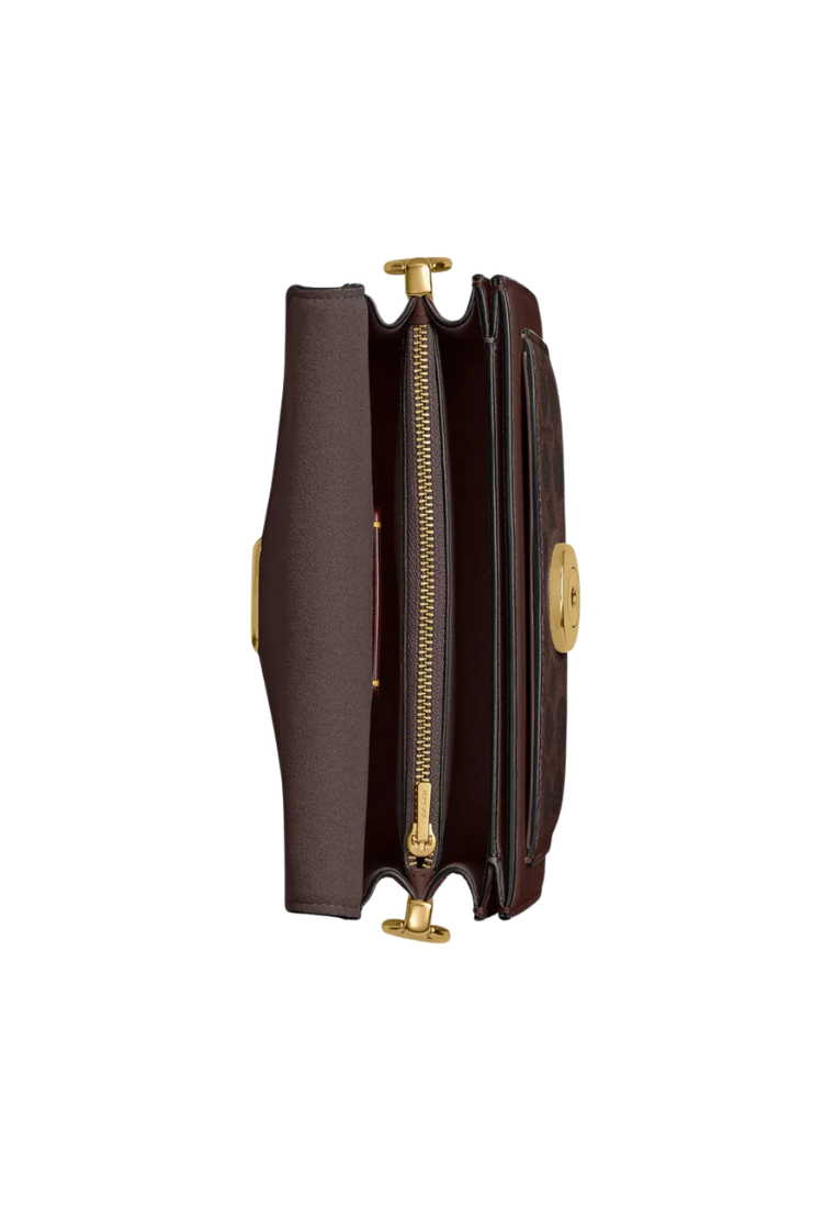 Coach Tabby Shoulder Bag 20 In Signature Canvas In Brass Maple CY200