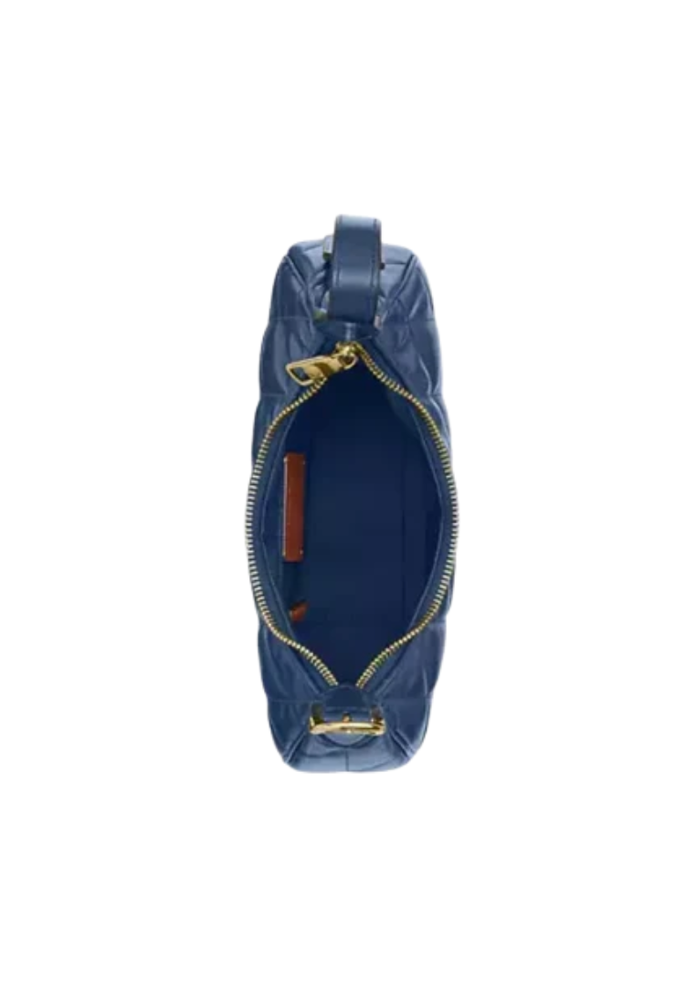 Coach Emily Shoulder Bag With Quilting In Deep Blue CDX21