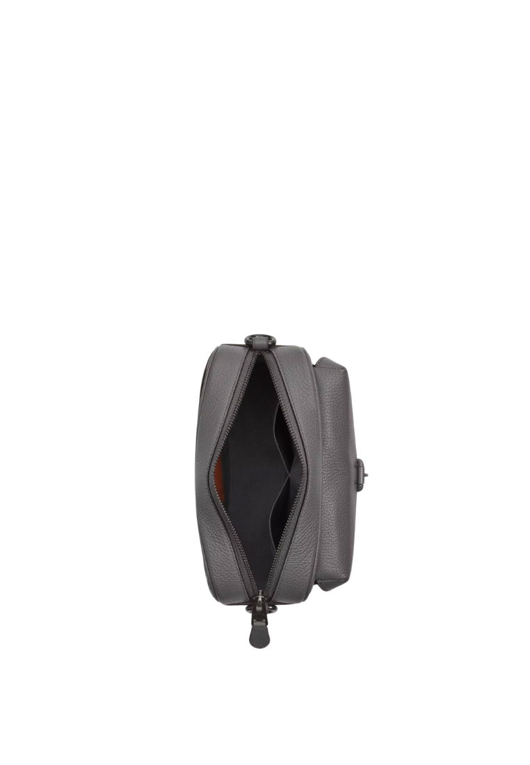 Coach Warner Crossbody Bag Signature Leather In Charcoal Caj83
