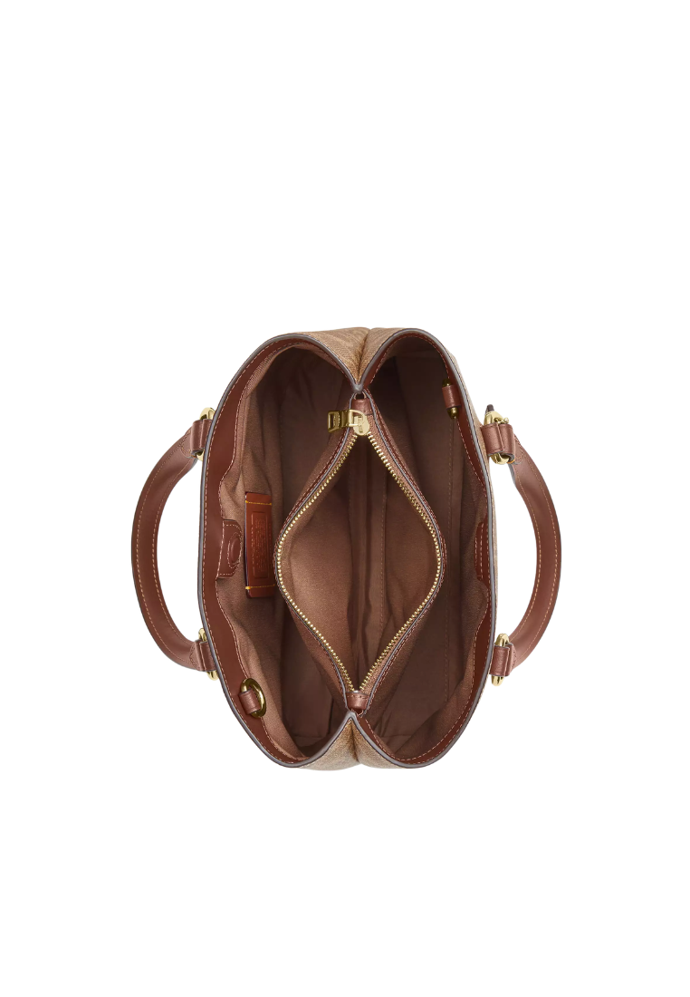 Coach Station Carryall Handbag In Tan Brown CET31