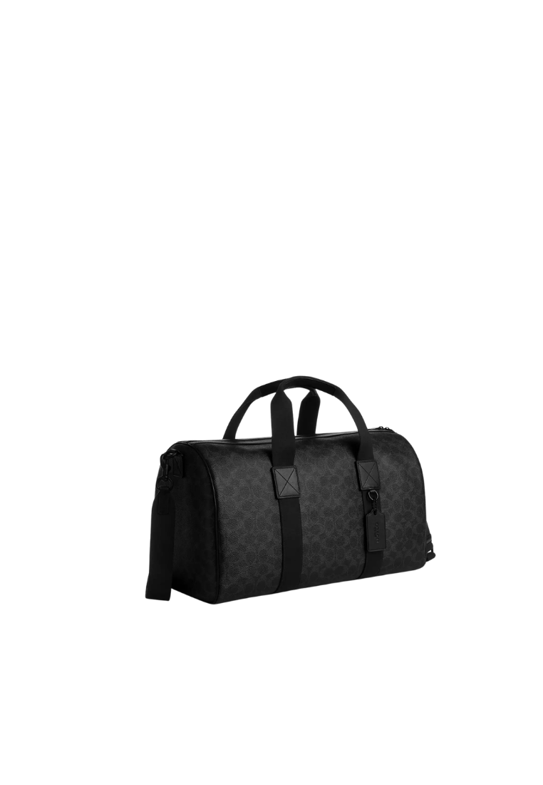 ( PREORDER ) Coach Explorer 45 In Signature Canvas Duffle Bag In Matte Black CET53