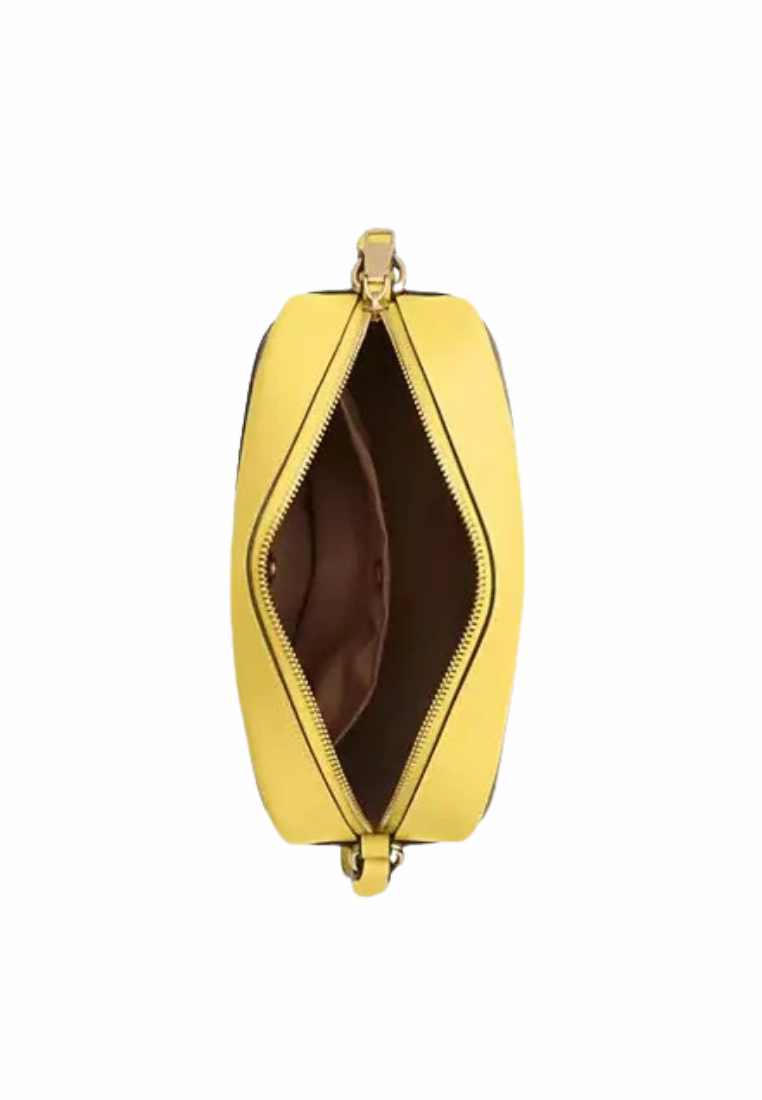 Coach Jamie Camera Bag Signature Canvas In Tan Yellow CZ186