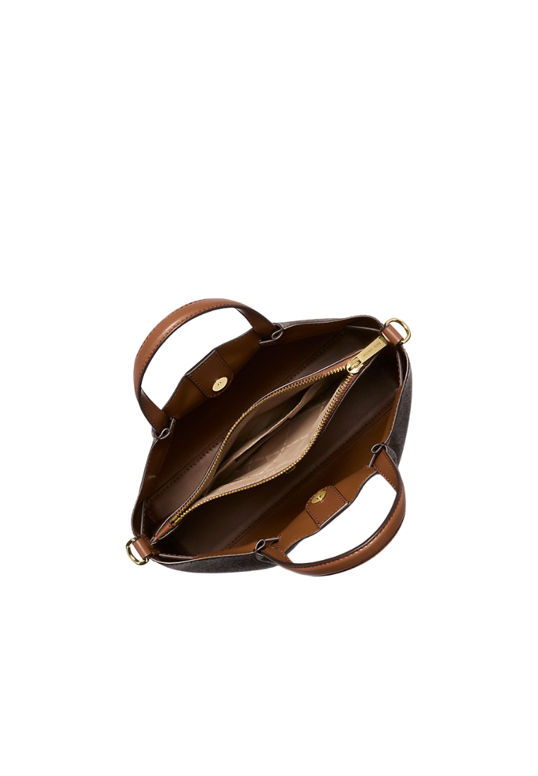 Michael Kors Carson Small Satchel Bag In Brown 35S5G2ZS5B