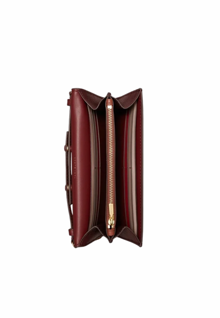 Tory Burch Robinson Chain Convertible Crossbody Bag In Claret 146367