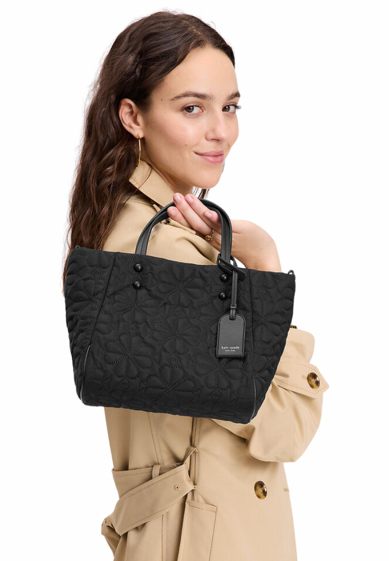 Kate Spade Tilly Quilted Small Tote Bag In Black KK810