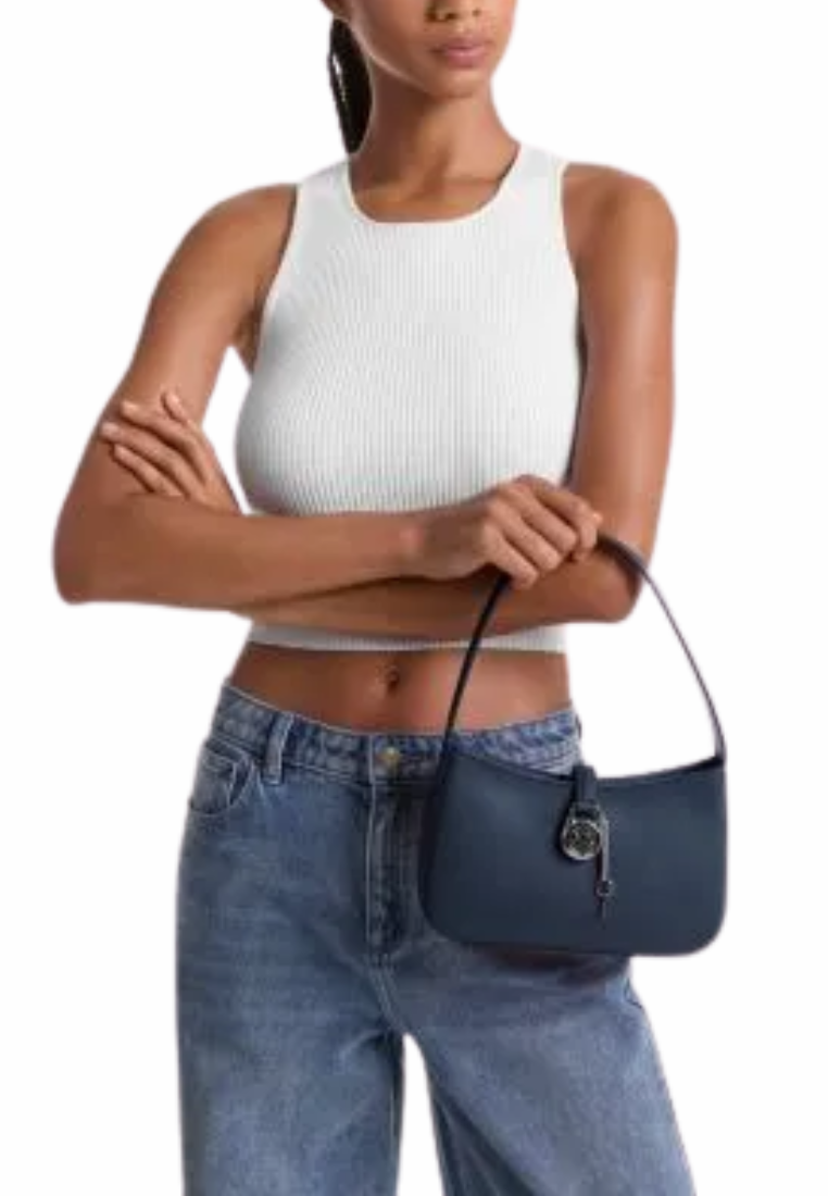 Michael Kors Lyra Small Pochette Shoulder Bag In Navy 35T4S1YC1L