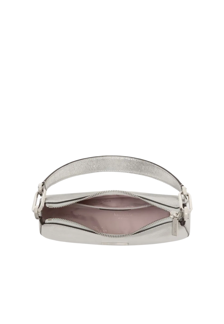 Kate Spade Nina Metallic Shoulder Bag In Silver KI947