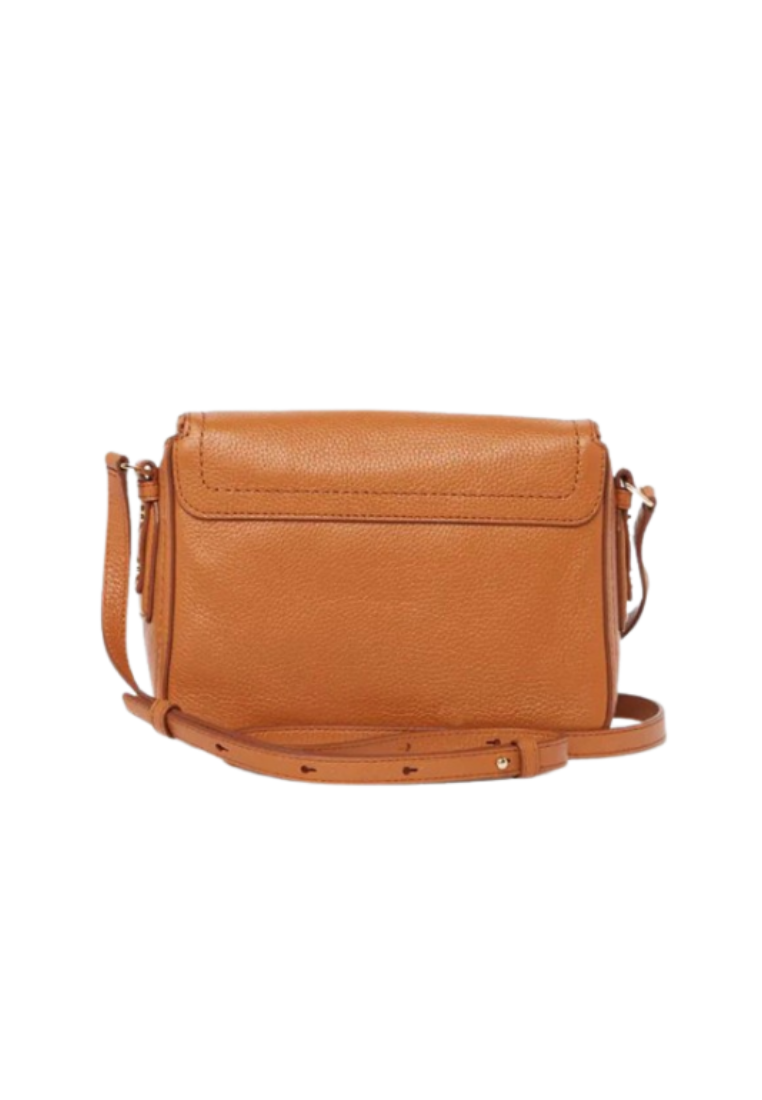 ( AS IS ) Marc Jacobs The Groove Leather M0016932 Mini Messenger In Smoked Almond