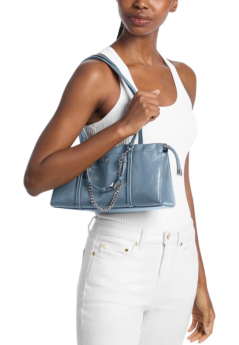 Michael Kors Matilda Small Cinched Shoulder Bag In Denim 35T6SMTL6U