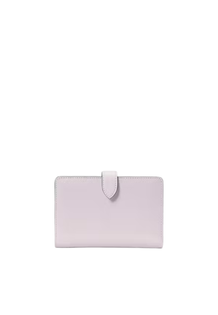 Kate Spade Madison Interior Printed Wallet Medium Billfold In Pale Amethyst KK950