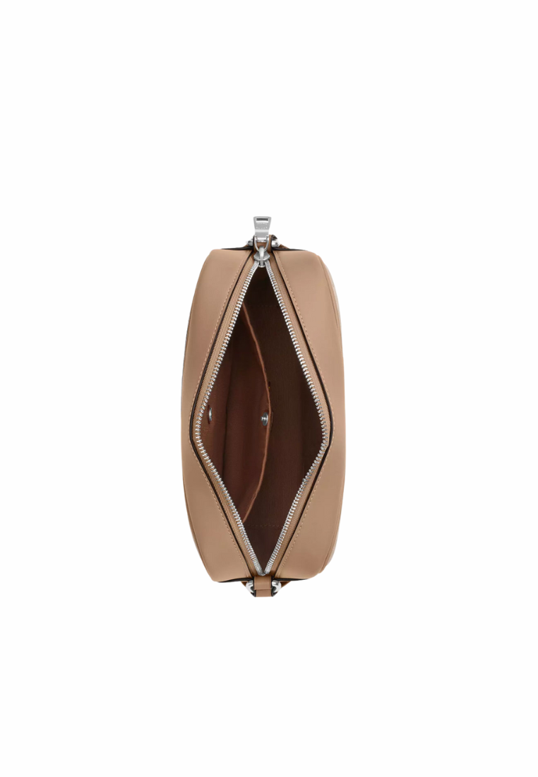Coach Jamie Camera Bag Signature Canvas With Stripe In Sand Taupe CZ185