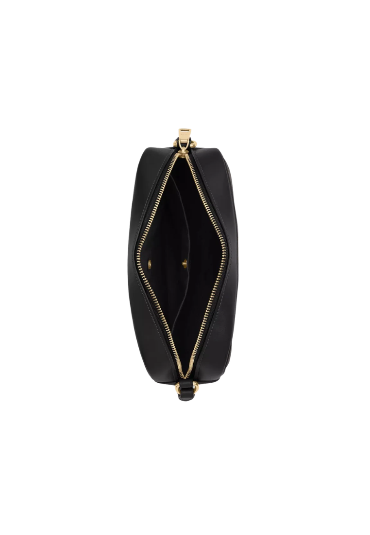 Coach Mini Jamie Camera Bag Signature Canvas In Walnut Black CZ186