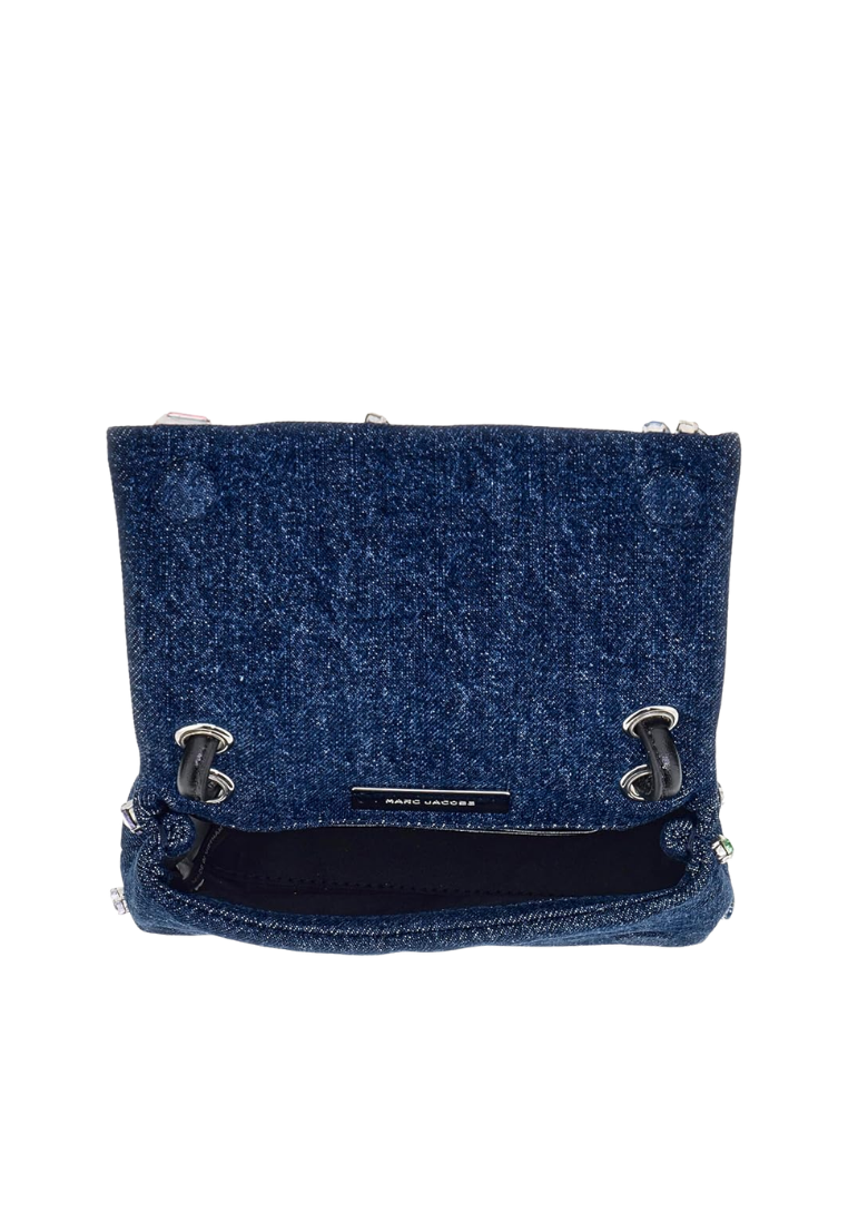 Marc Jacobs The Gem Denim Micro Dual Handbag In Indigo 2F5HSC012H02