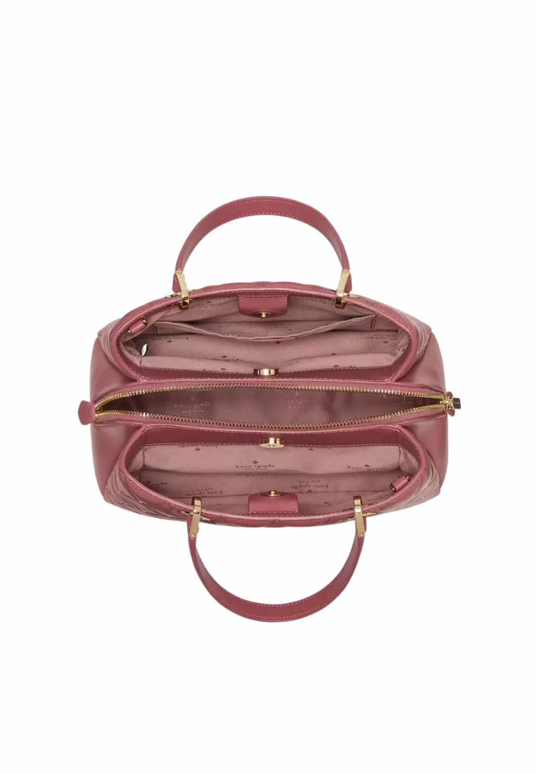Kate Spade Carey Quilted Sullivan Satchel Bag In Pomegranate KL885