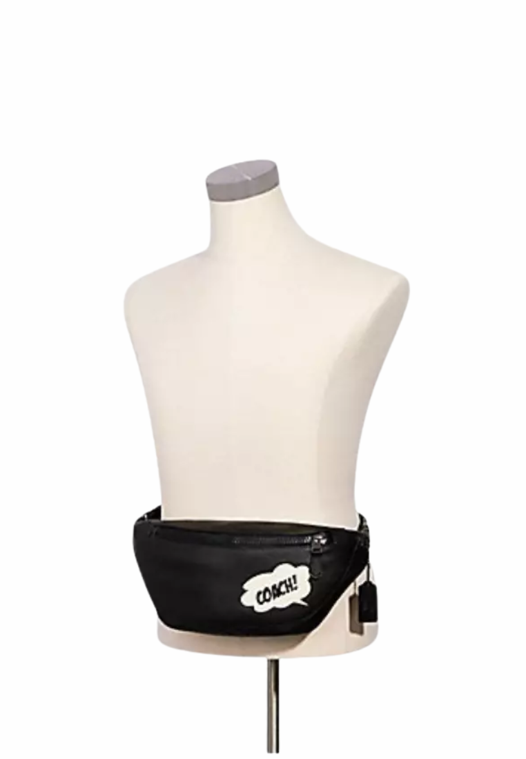 Coach X Marvel Warren With Coach Bubble 3990 Belt Bag In Black