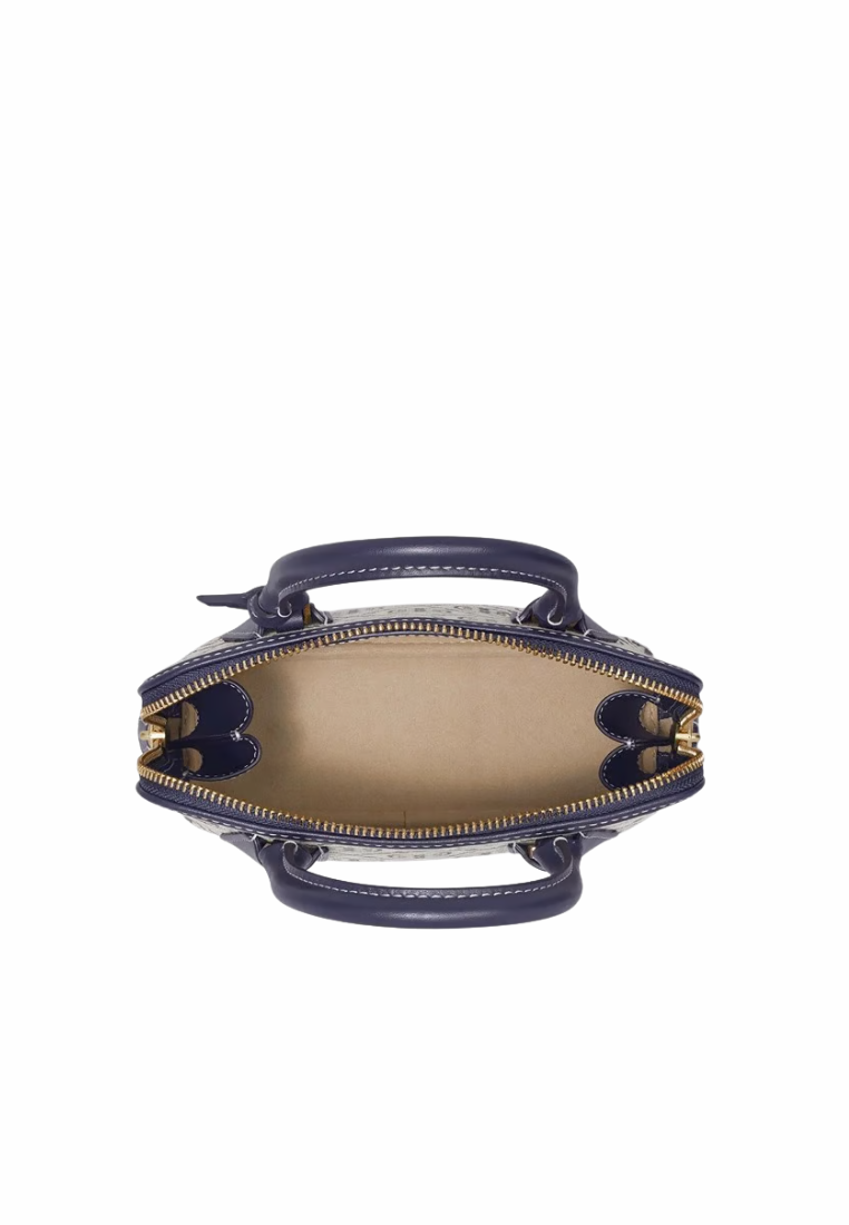 Tory Burch Mini T Monogram Jacquard Swing Satchel Bag In Tory Navy 155620
