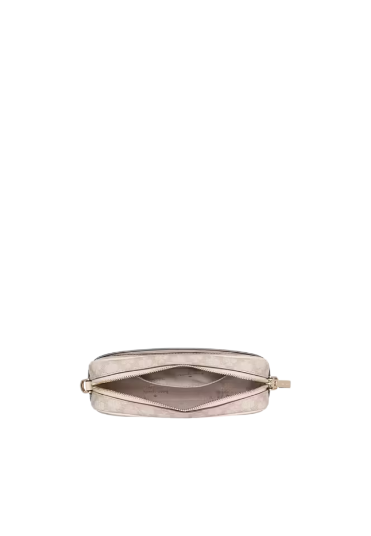Kate Spade Signature Spade Flower Crossbody Bag Camera In Dark Beige KK063