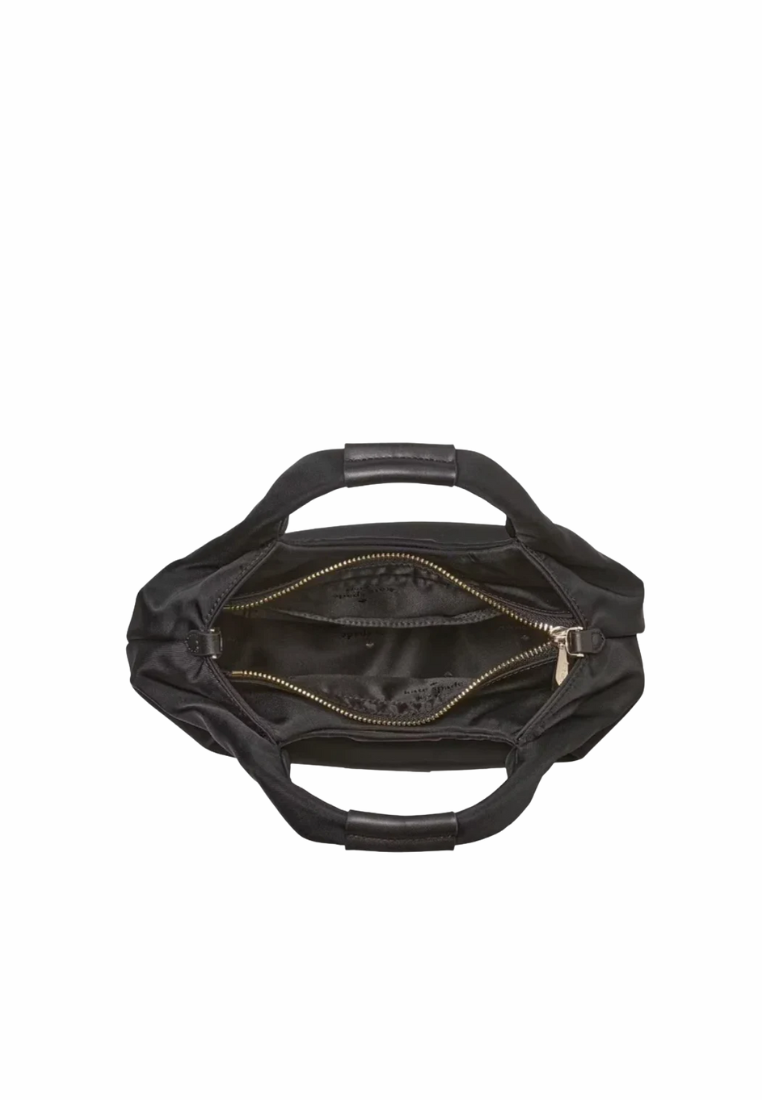 Kate Spade Carter Nylon Small Pleated Crossbody Bag In Black KL965