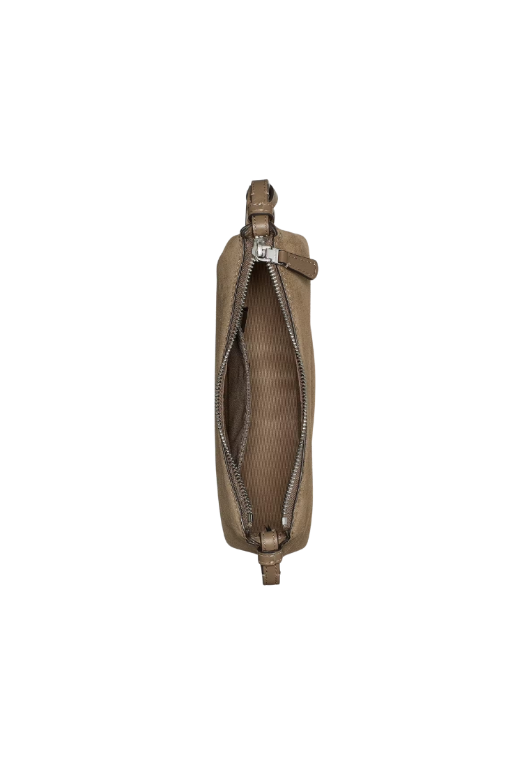 ( PREORDER ) Kate Spade Loop Suede Crossbody Bag In Driftwood KN343