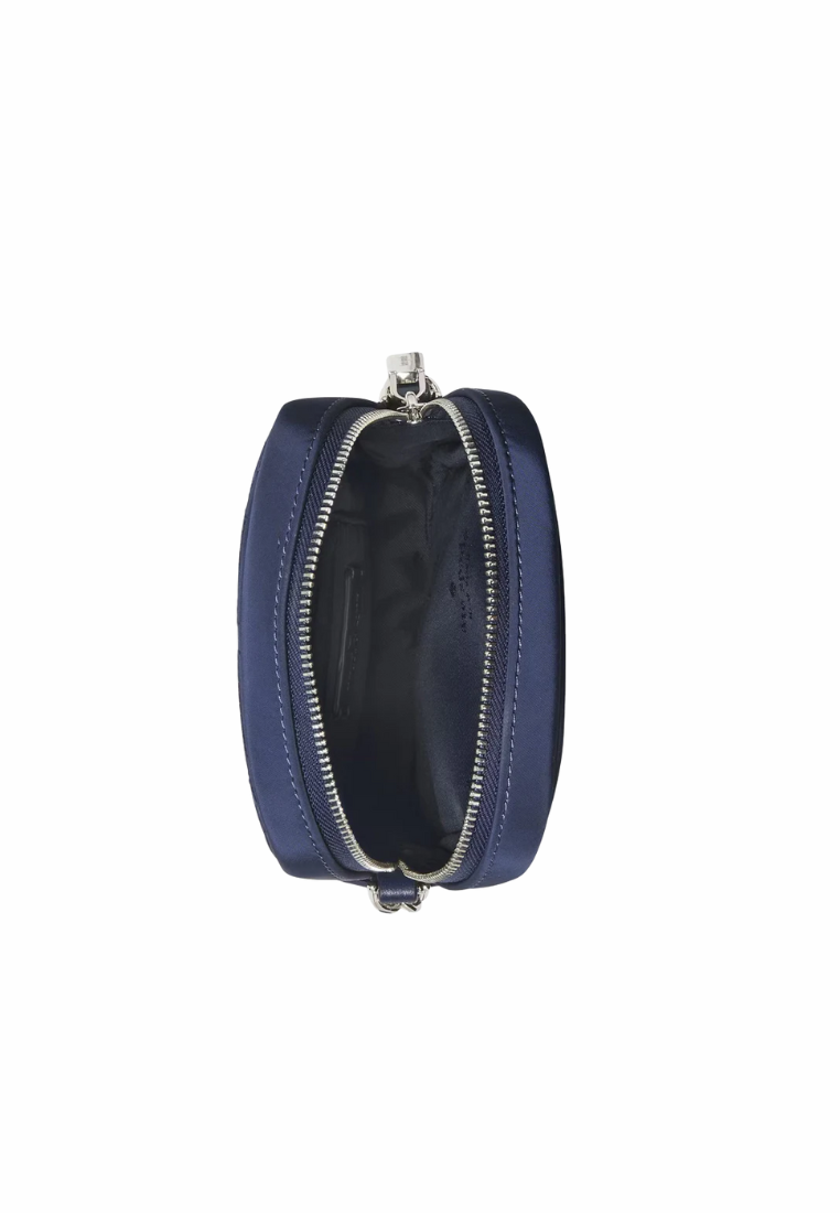 Kate Spade Spade Flower Crossbody Bag Quilted Fabric In Parisian Navy KK898