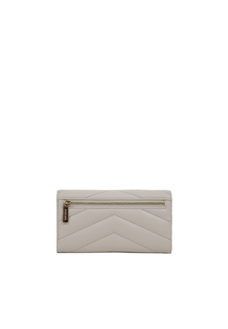 Michael Kors Jet Set Travel Soft Quilted Leather Large Trifold Wallet In Light Cream 35R4GTVF9V