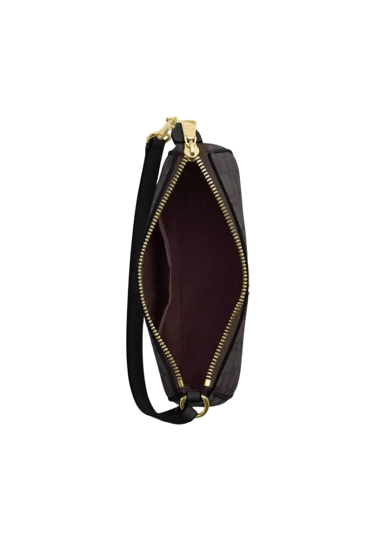 Coach Nolita 19 Shoulder Bag Signature Canvas In Walnut Black CW426