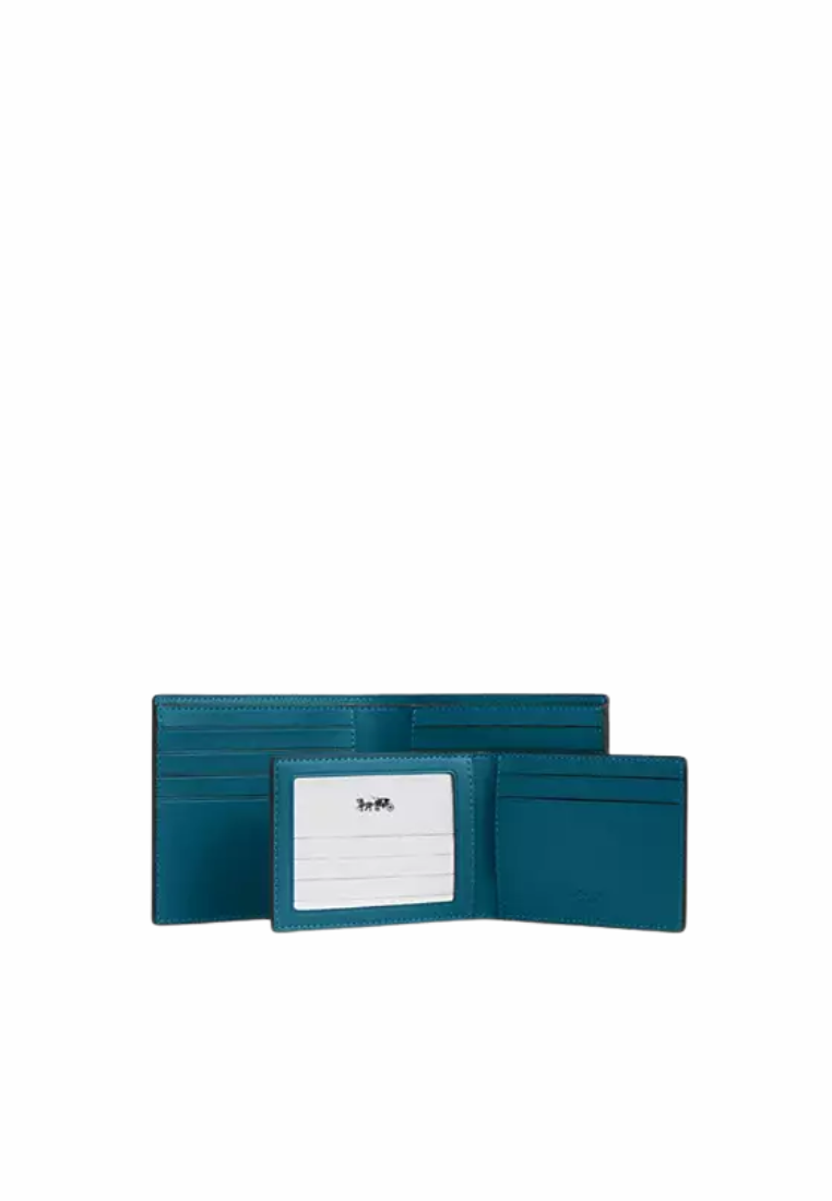 Coach 3 In 1 Wallet In Signature Canvas In Aqua Marine Teal CW380