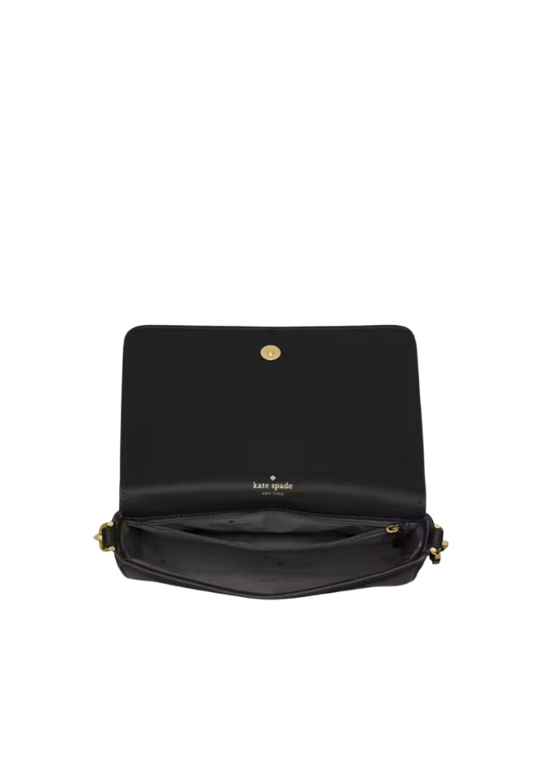 Kate Spade Lena Crossbody Bag Small Flap In Black KH784