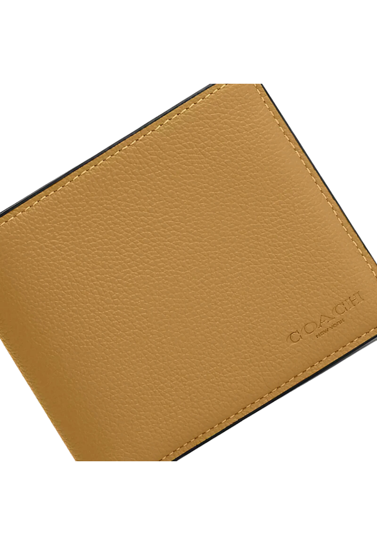 Coach Compact ID Wallet In Flax 74991