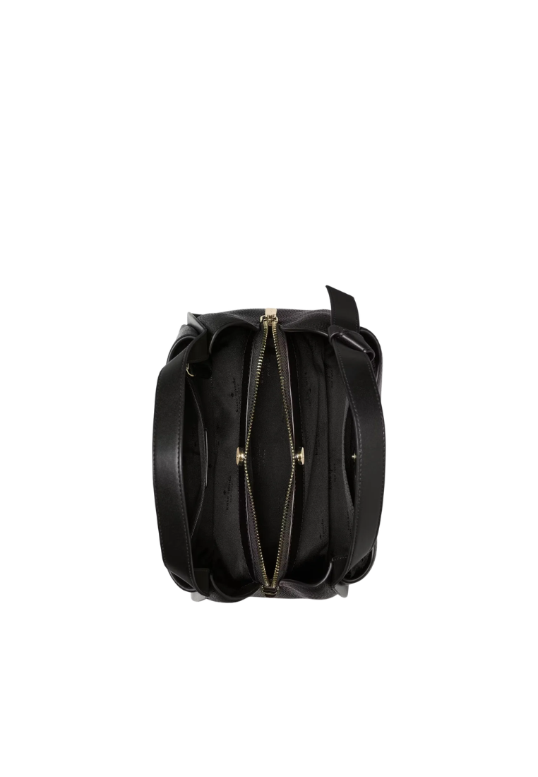 Kate Spade Knott Suede Carryall Crossbody Bag In Black KP206