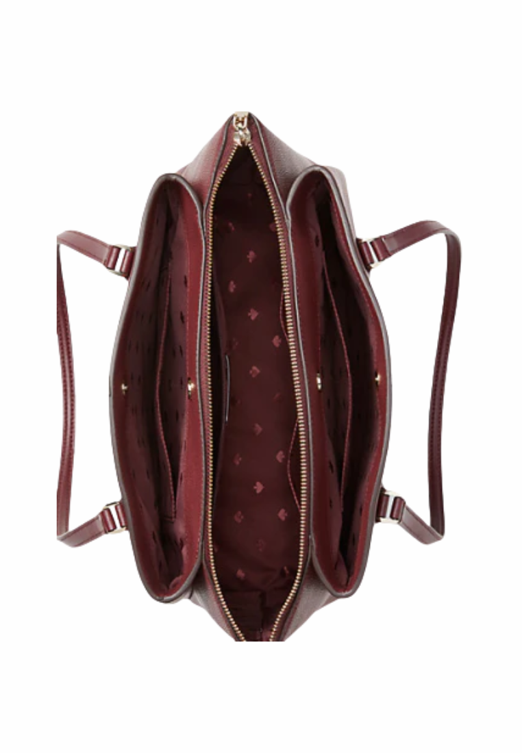 Kate Spade Monet Large Compartment Tote Bag In Dark Merlot WKRU6948