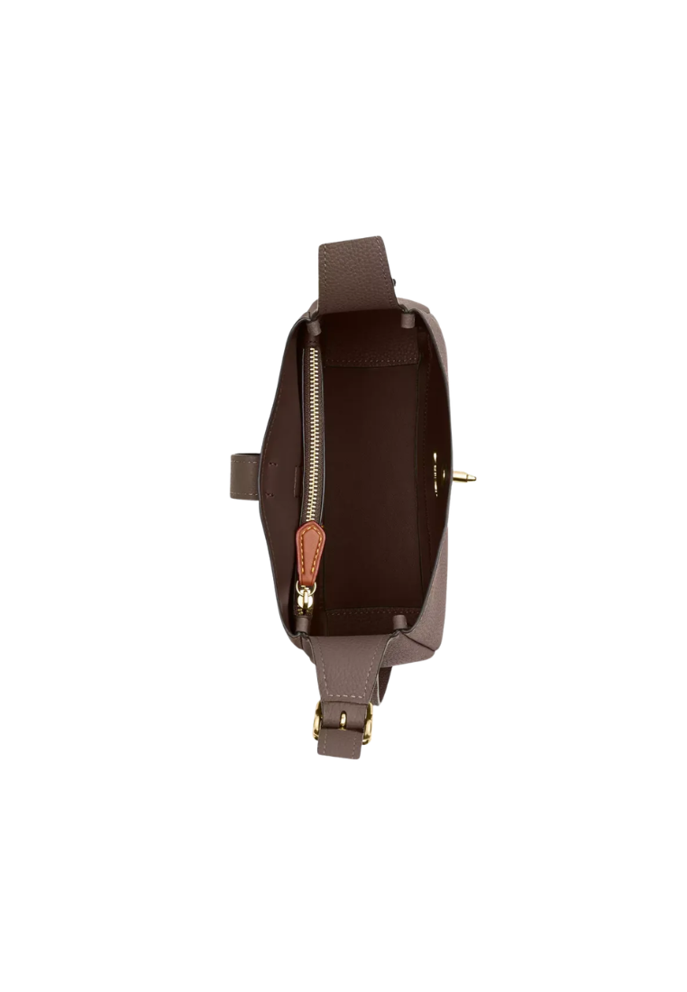 Coach Hadley Mini Crossbody Bag In Dark Stone CAL60