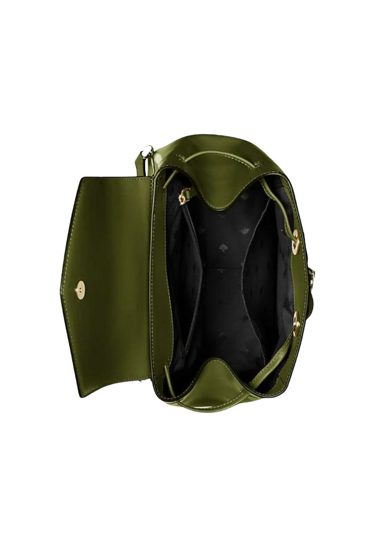 Kate Spade Lizzie Backpack Medium Flap In Enchanted Green KE895