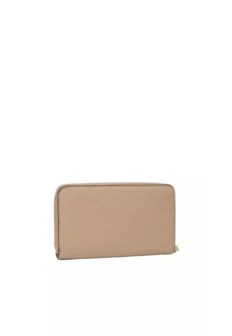 Coach Medium ID C4124 Zip Wallet In Taupe