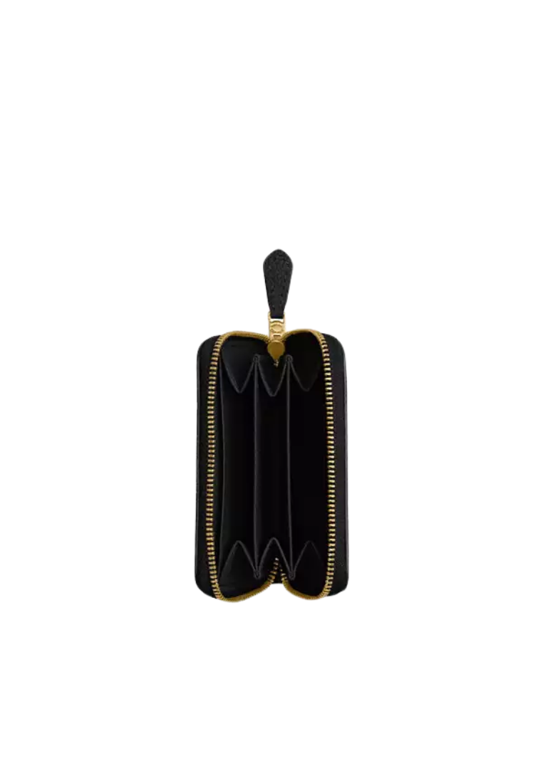 ( PREORDER ) Coach Essential Small Zip Around Card Case In Black CR551