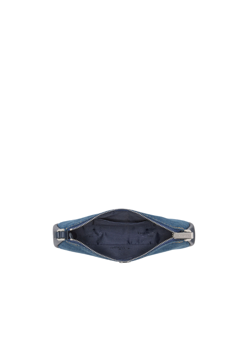 Kate Spade Kayla Denim Convertible Wristlet In Blue Multi KK119