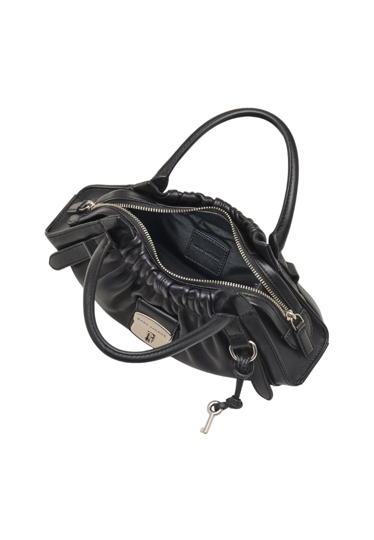 Marc Jacobs The Croc Satchel Bag Cristina Small In Black 2R5HSC037H01