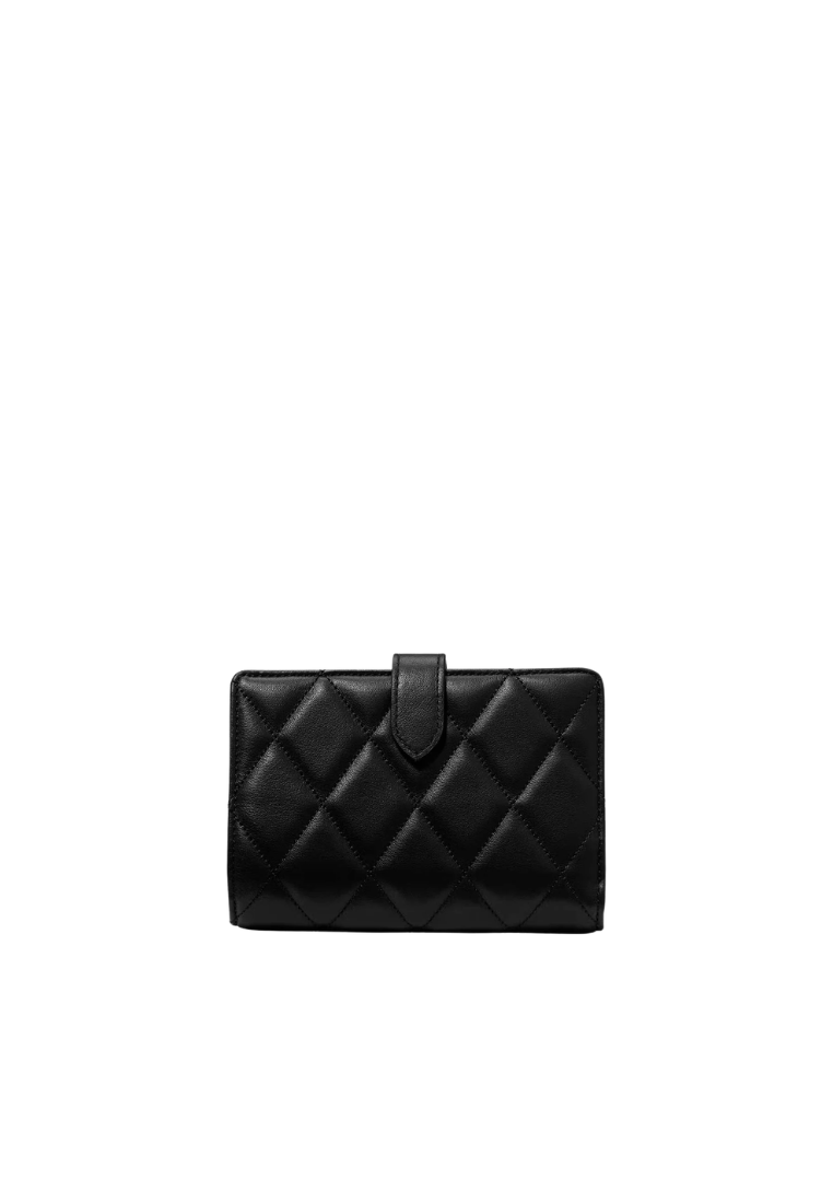 Kate Spade Quilted Medium Bifold Wallet In Black KN755