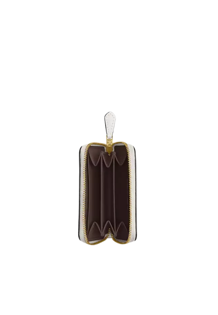 ( PREORDER ) Coach Essential Small Zip Around Card Case In Chalk CR551