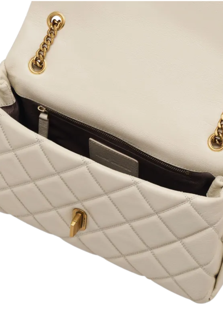 Marc Jacobs The Quilted Dual Convertible Shoulder Bag In Cloud White 2S5HCR007H02