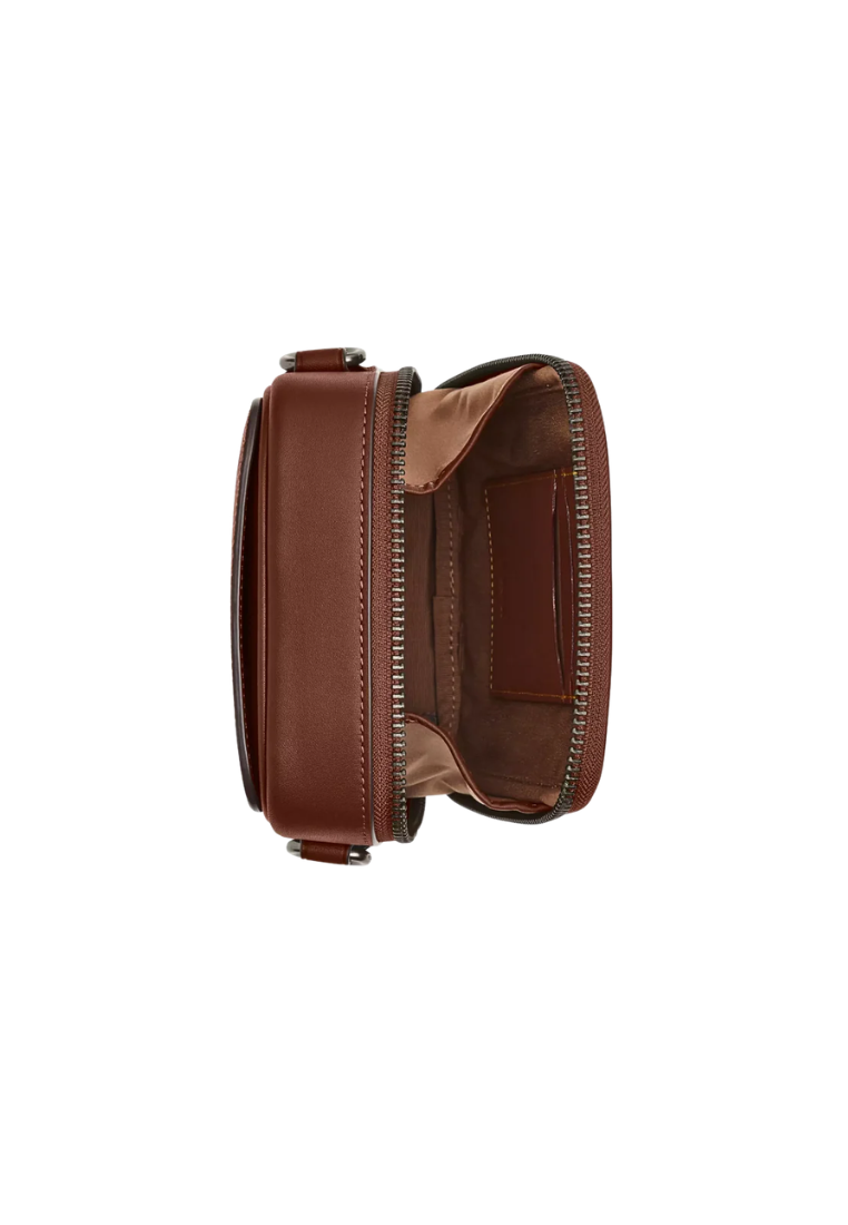 Coach Stanton Crossbody Bag Signature Canvas In Vintage Brown CBI33