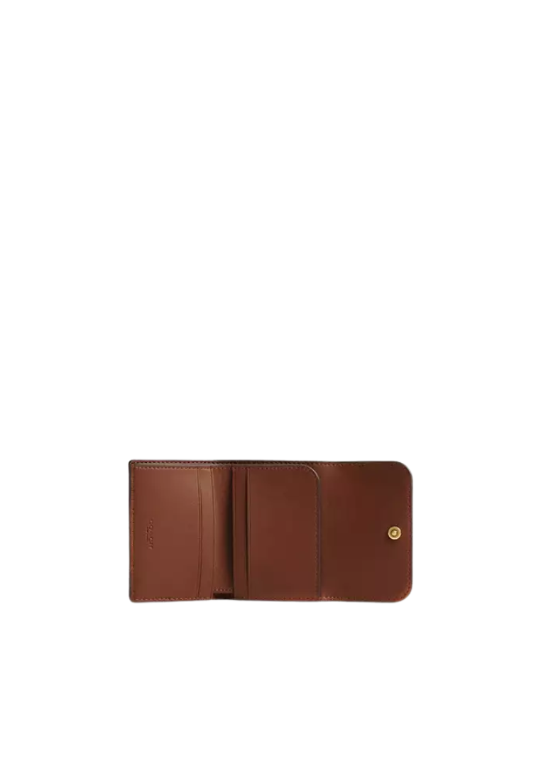 ( PREORDER ) Coach Essential Wallet Loved Leather Card Holder In Brown CFG62