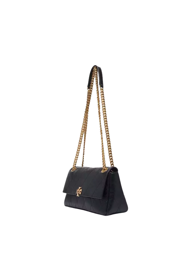 ( PREORDER ) Tory Burch Small Charlie Quilted Shoulder Bag In Black 185829