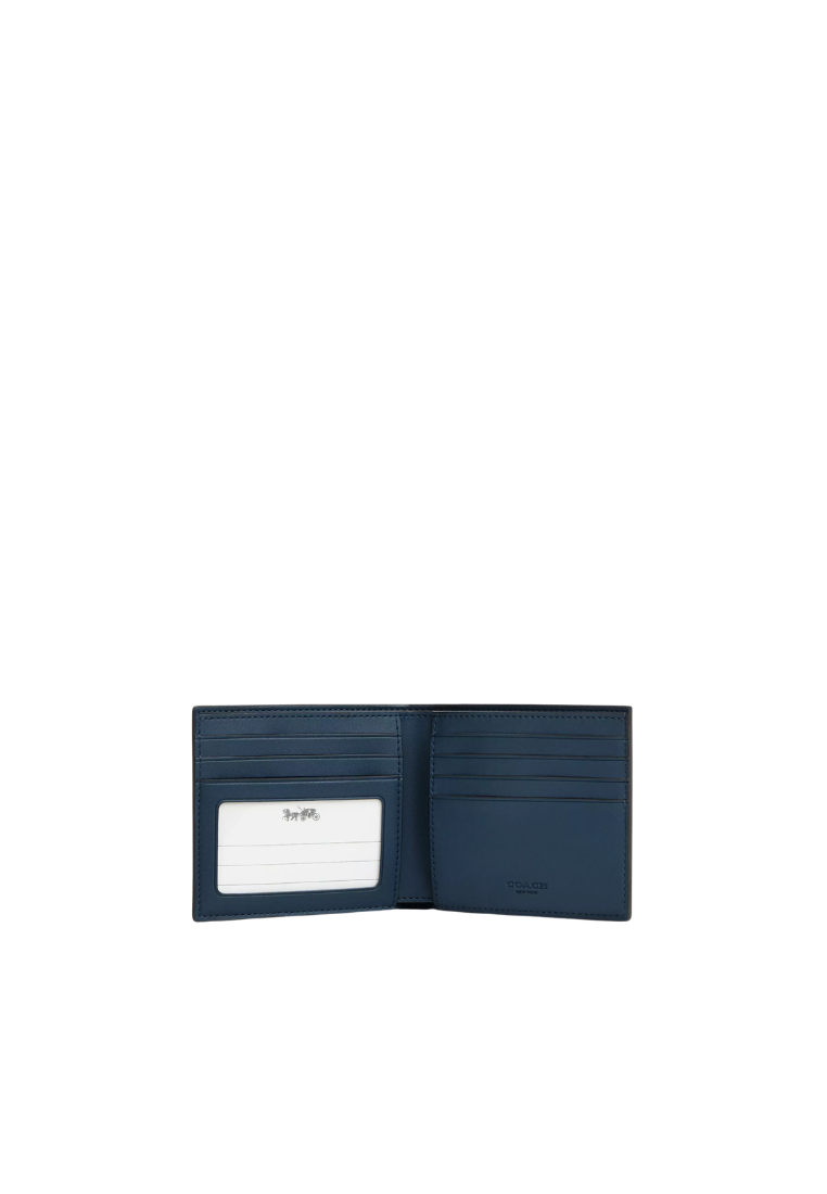 Coach ID Billfold Wallet In Ink Blue CY394