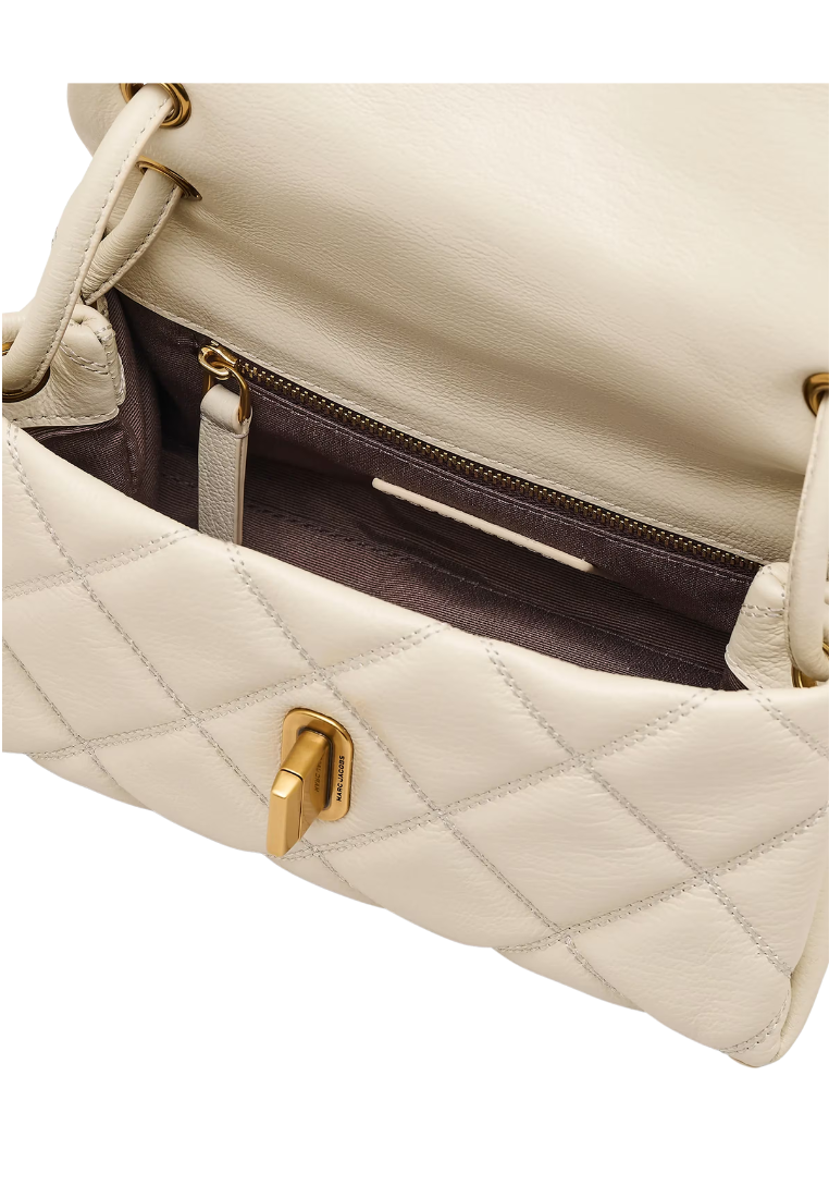 Marc Jacobs The Quilted Mini Dual Shoulder Bag In Cloud White 2S5HSH023H02