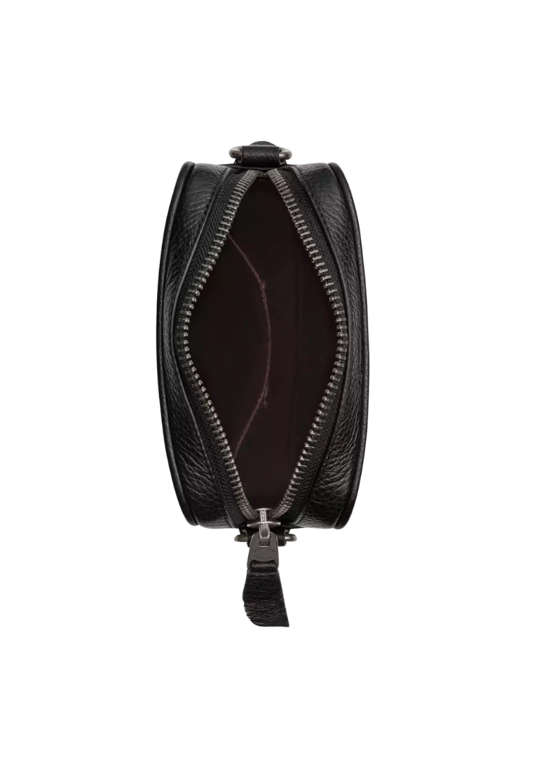 Coach Sullivan Crossbody Bag Signature Canvas In Charcoal Black CAT78