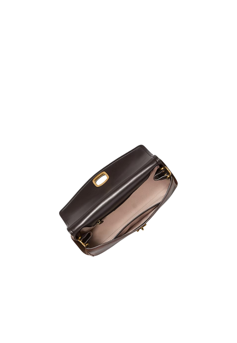 ( PREORDER ) Michael Kors Bryant Large Leather Convertible Shoulder Bag In Chocolate 30F6AYTL7T