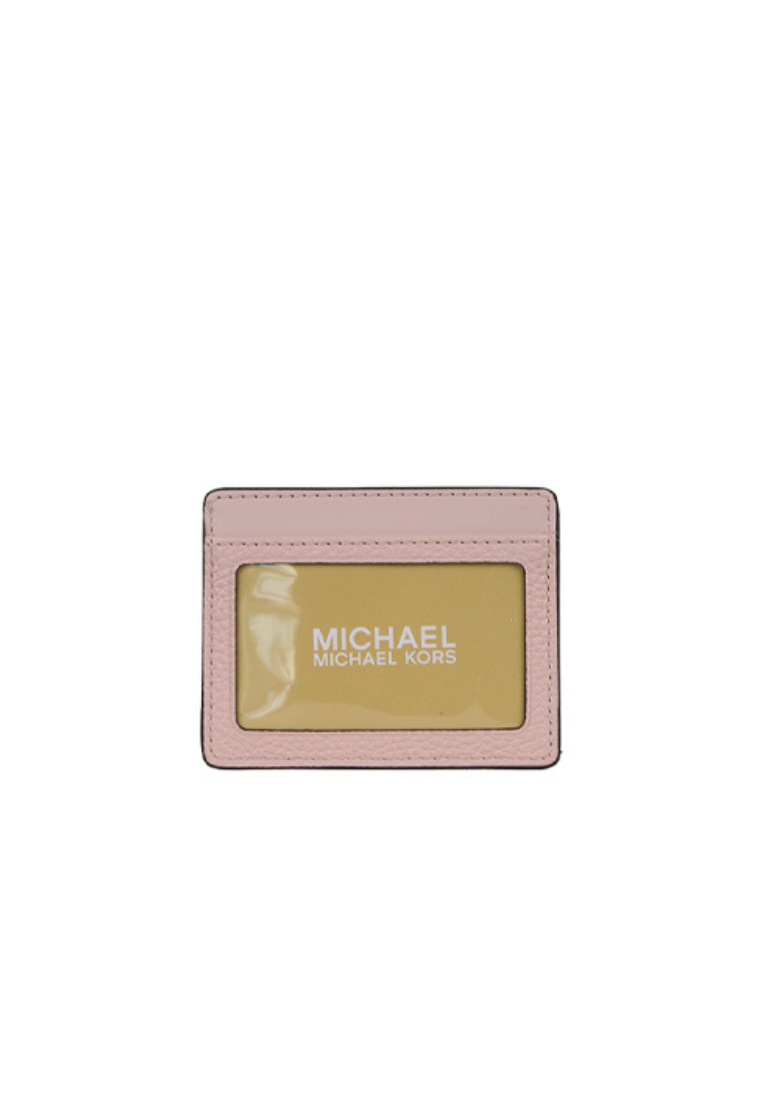Michael Kors Pebbled Leather Card Case In Powder Blush 35R4GTVD9L