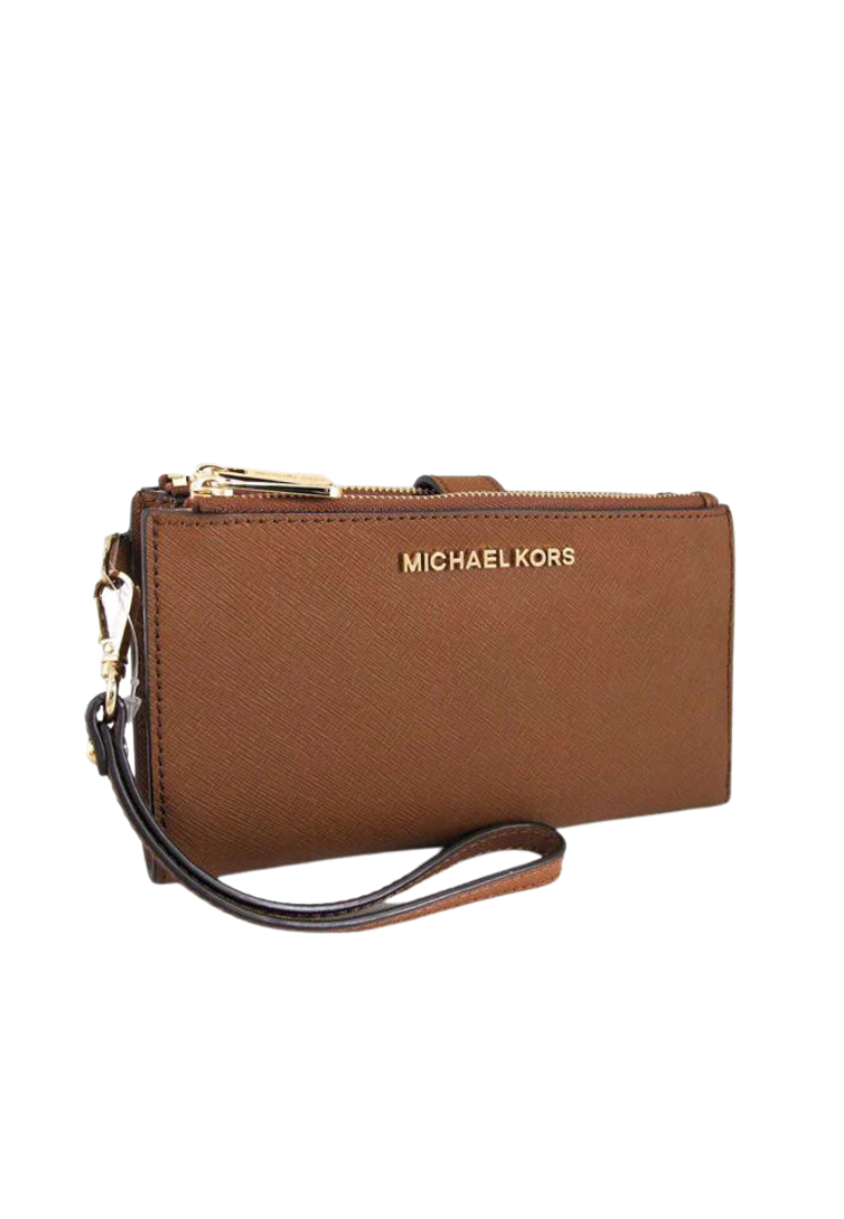 Michael Kors Jet Set Travel 35F8GTVWOL Double Zip Wristlet In Luggage